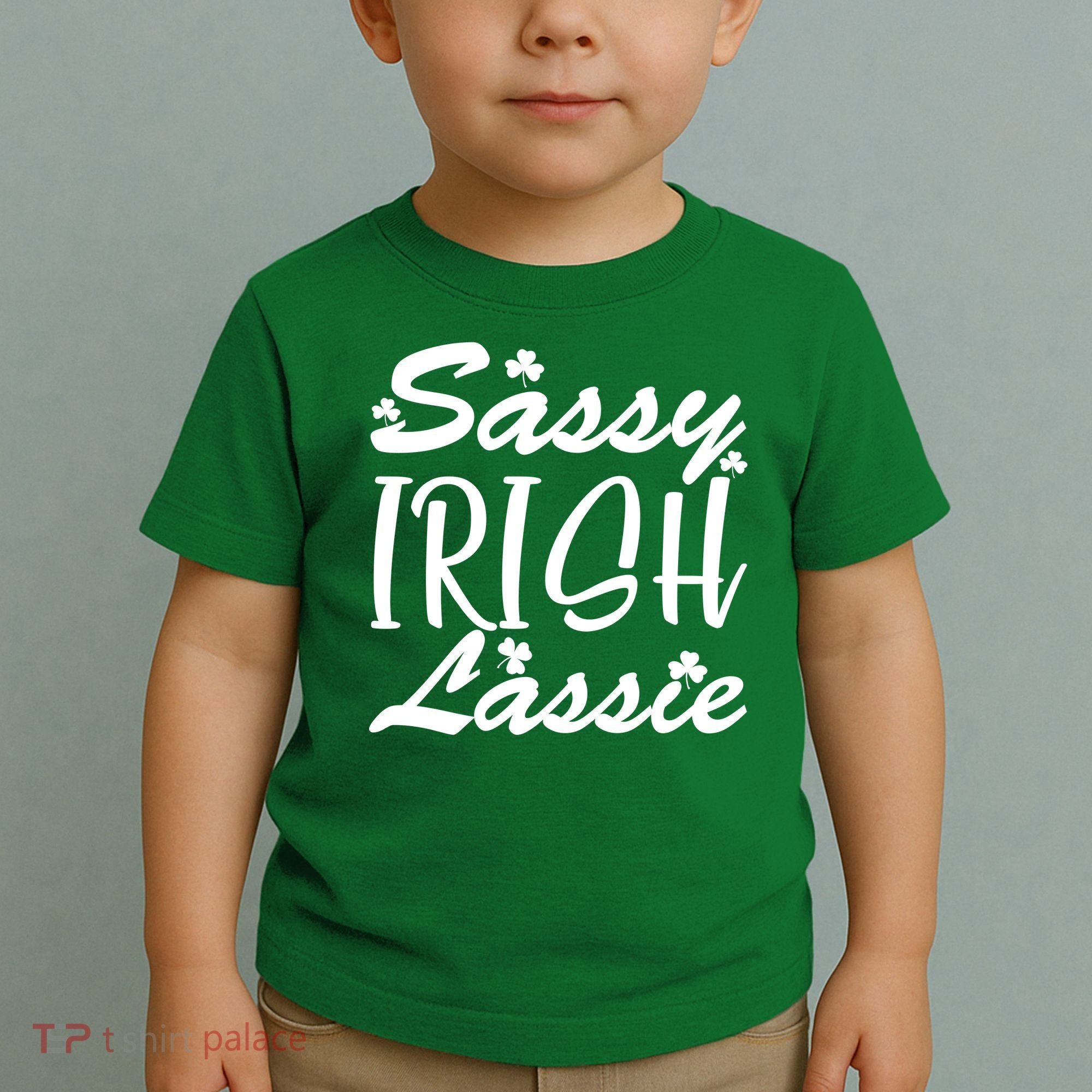 Cute St Pattys Day Sassie Irish Lassie Toddler T-Shirt