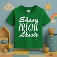 Cute St Pattys Day Sassie Irish Lassie Toddler T-Shirt thumb 3