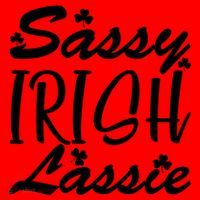 Cute St Pattys Day Sassie Irish Lassie Santa Hat thumb 1