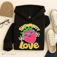 Cute Strawberry Love Hoodie thumb 4