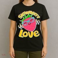 Cute Strawberry Love T-Shirt thumb 4