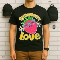 Cute Strawberry Love T-Shirt thumb 6