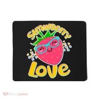 Cute Strawberry Love Mousepad thumb 0