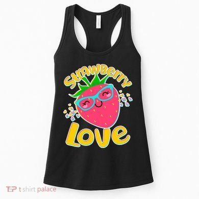 Cute Strawberry Love Women's Tank Top
