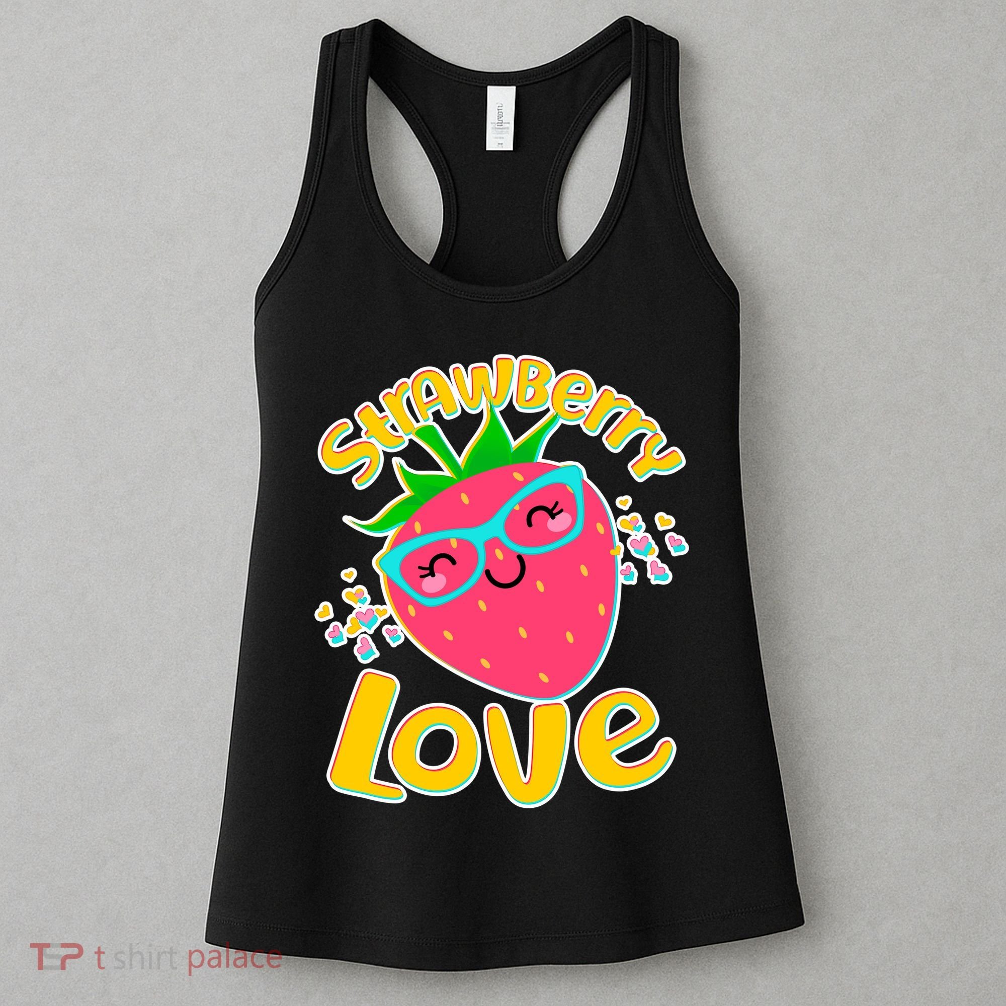 Cute Strawberry Love Women's Tank Top