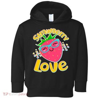 Cute Strawberry Love Toddler Hoodie