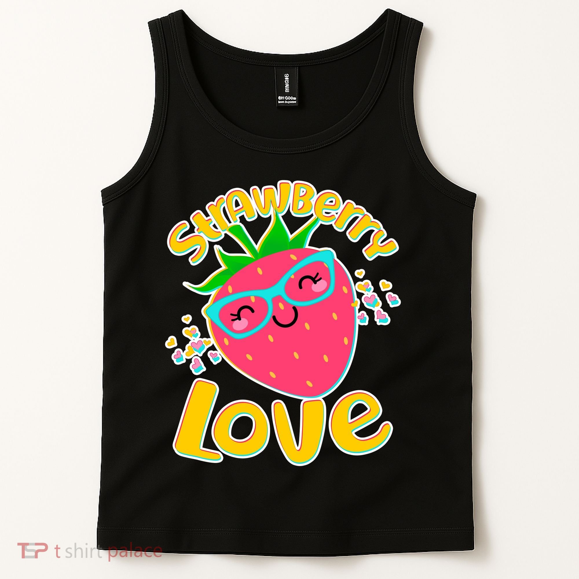 Cute Strawberry Love Tank Top