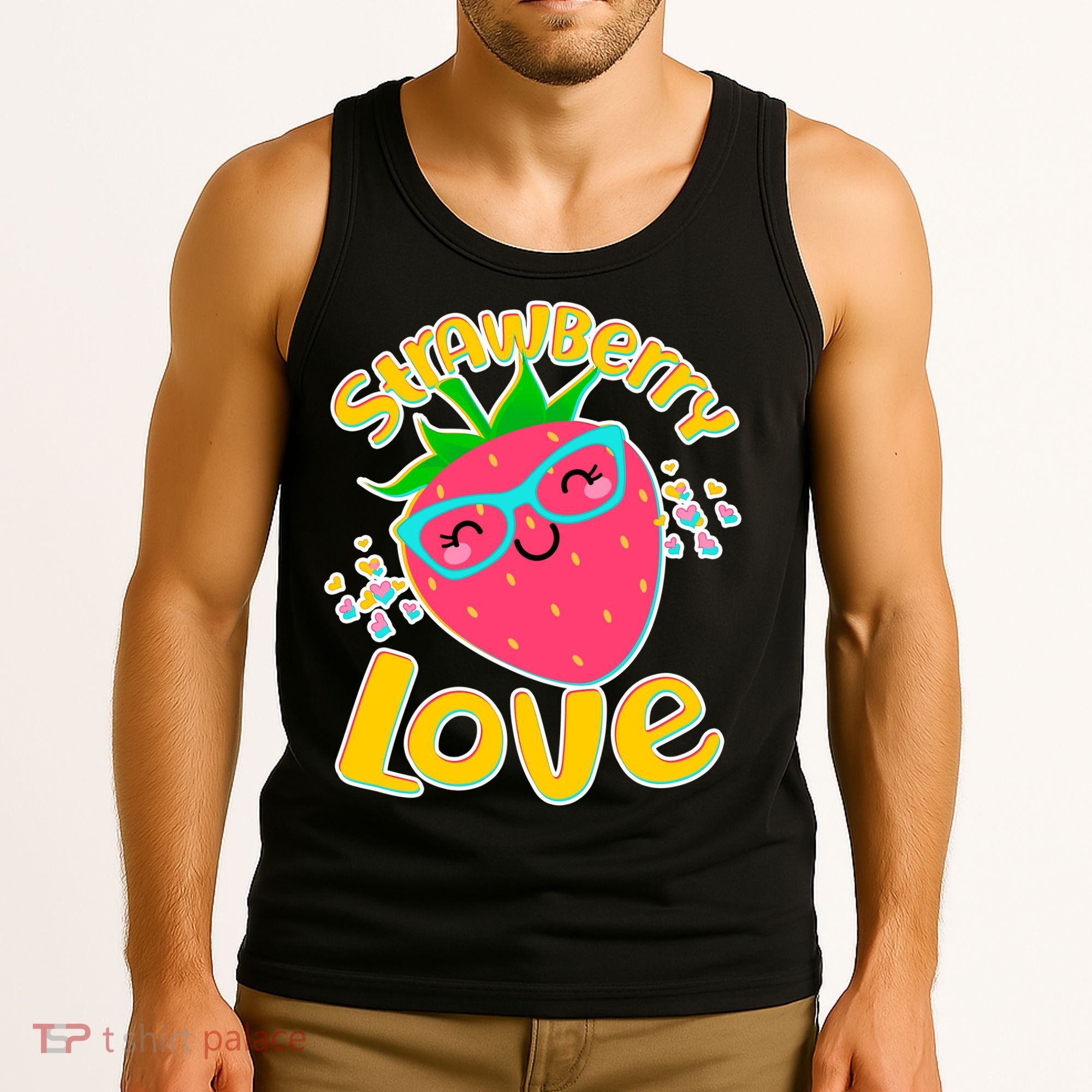 Cute Strawberry Love Tank Top