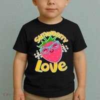 Cute Strawberry Love Toddler T-Shirt thumb 2