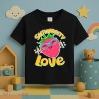 Cute Strawberry Love Toddler T-Shirt thumb 3