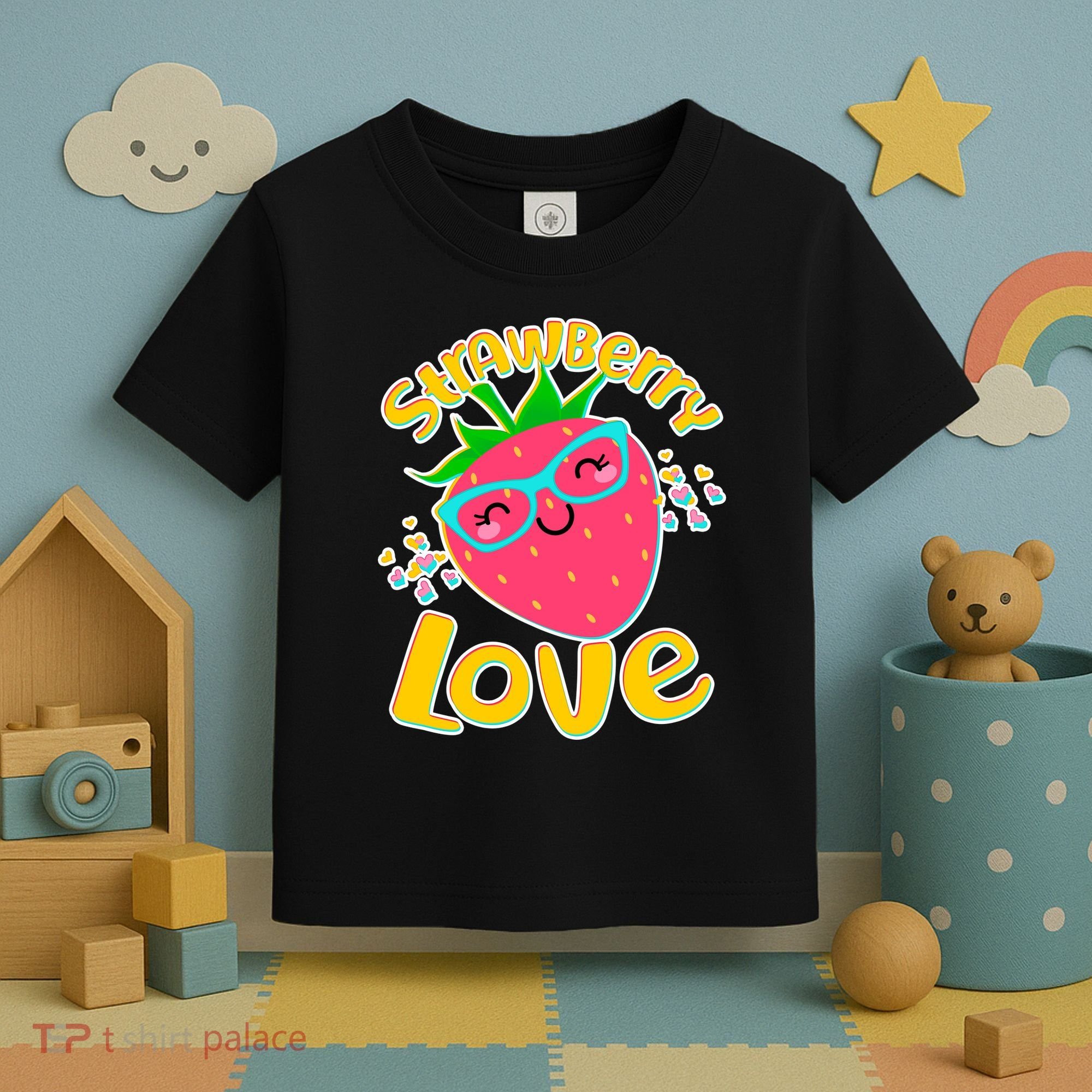 Cute Strawberry Love Toddler T-Shirt