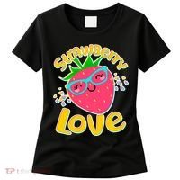 Cute Strawberry Love Women's T-Shirt thumb 0