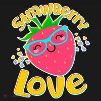 Cute Strawberry Love Kids Sweatshirt thumb 2