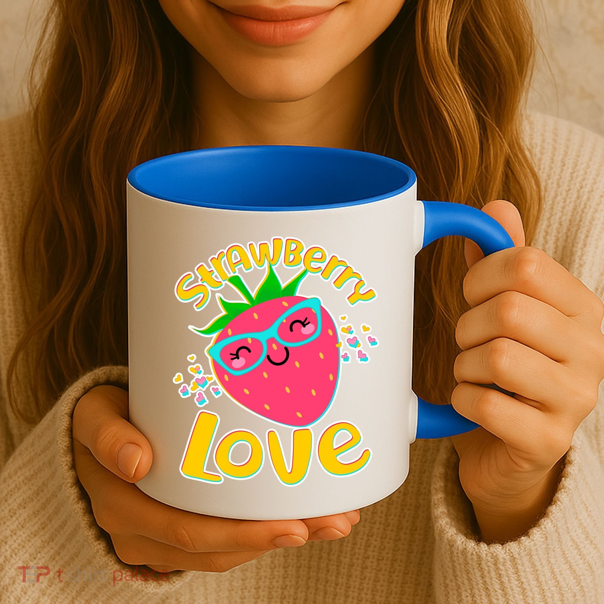 Cute Strawberry Love Coffee Mug