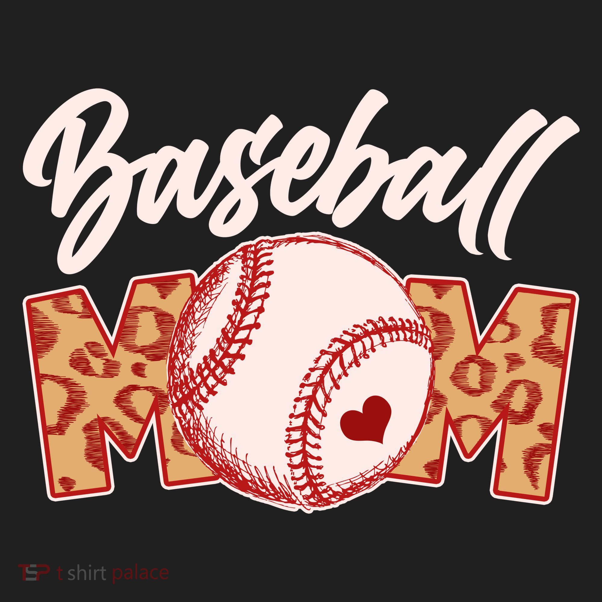 Cute Stylish Leopard Print Baseball Mom Tumbler