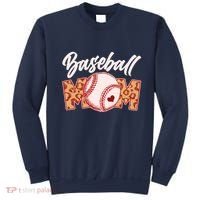 Cute Stylish Leopard Print Baseball Mom Sweatshirt thumb 0