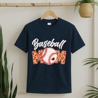 Cute Stylish Leopard Print Baseball Mom T-Shirt thumb 2