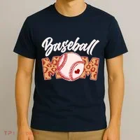 Cute Stylish Leopard Print Baseball Mom T-Shirt thumb 3
