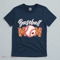 Cute Stylish Leopard Print Baseball Mom T-Shirt thumb 5