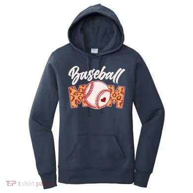Cute Stylish Leopard Print Baseball Mom Women's Hoodie