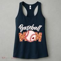 Cute Stylish Leopard Print Baseball Mom Women's Tank Top thumb 3