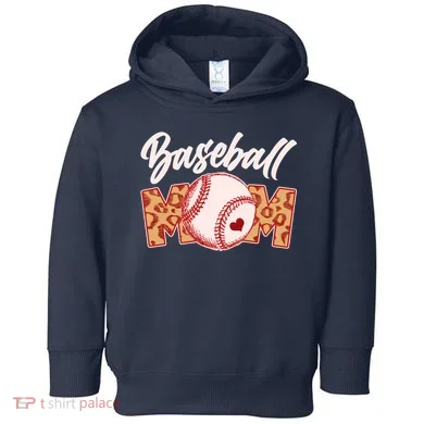 Cute Stylish Leopard Print Baseball Mom Toddler Hoodie