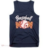 Cute Stylish Leopard Print Baseball Mom Tank Top thumb 0