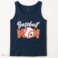 Cute Stylish Leopard Print Baseball Mom Tank Top thumb 2
