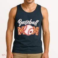 Cute Stylish Leopard Print Baseball Mom Tank Top thumb 3