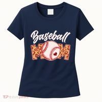 Cute Stylish Leopard Print Baseball Mom Women's T-Shirt thumb 0