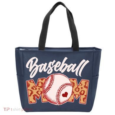 Cute Stylish Leopard Print Baseball Mom Bag