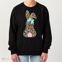 Cute Stylish Leopard Print Easter Bunny Women's Sweatshirt thumb 0