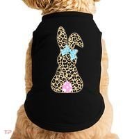 Cute Stylish Leopard Print Easter Bunny Doggie Tank thumb 0