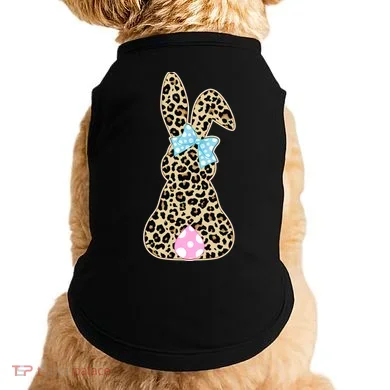 Cute Stylish Leopard Print Easter Bunny Doggie Tank