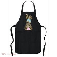 Cute Stylish Leopard Print Easter Bunny Apron thumb 0