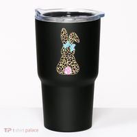 Cute Stylish Leopard Print Easter Bunny Tumbler thumb 0