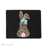 Cute Stylish Leopard Print Easter Bunny Mousepad thumb 0