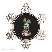 Cute Stylish Leopard Print Easter Bunny Ornament thumb 0