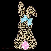 Cute Stylish Leopard Print Easter Bunny Ornament thumb 1