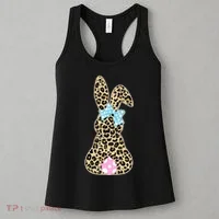 Cute Stylish Leopard Print Easter Bunny Women's Tank Top thumb 3