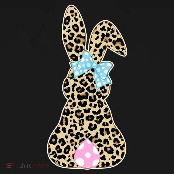 Cute Stylish Leopard Print Easter Bunny Women's Tank Top