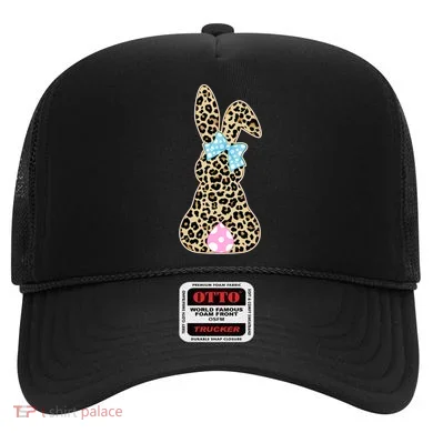 Cute Stylish Leopard Print Easter Bunny Hat
