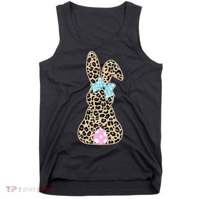 Cute Stylish Leopard Print Easter Bunny Tank Top