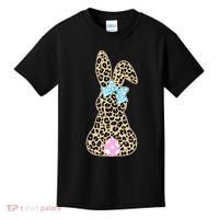 Cute Stylish Leopard Print Easter Bunny Kids T-Shirt thumb 0