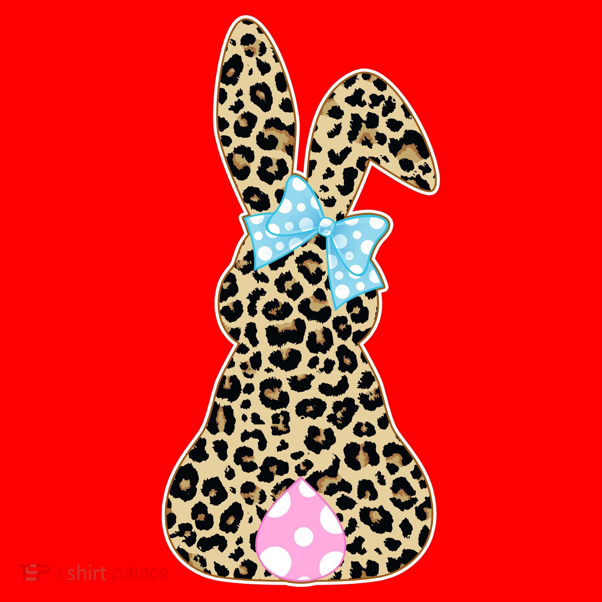 Cute Stylish Leopard Print Easter Bunny Santa Hat