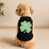 Cute Stylish Leopard Print Shamrock Doggie Tank thumb 2