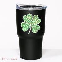 Cute Stylish Leopard Print Shamrock Tumbler thumb 0
