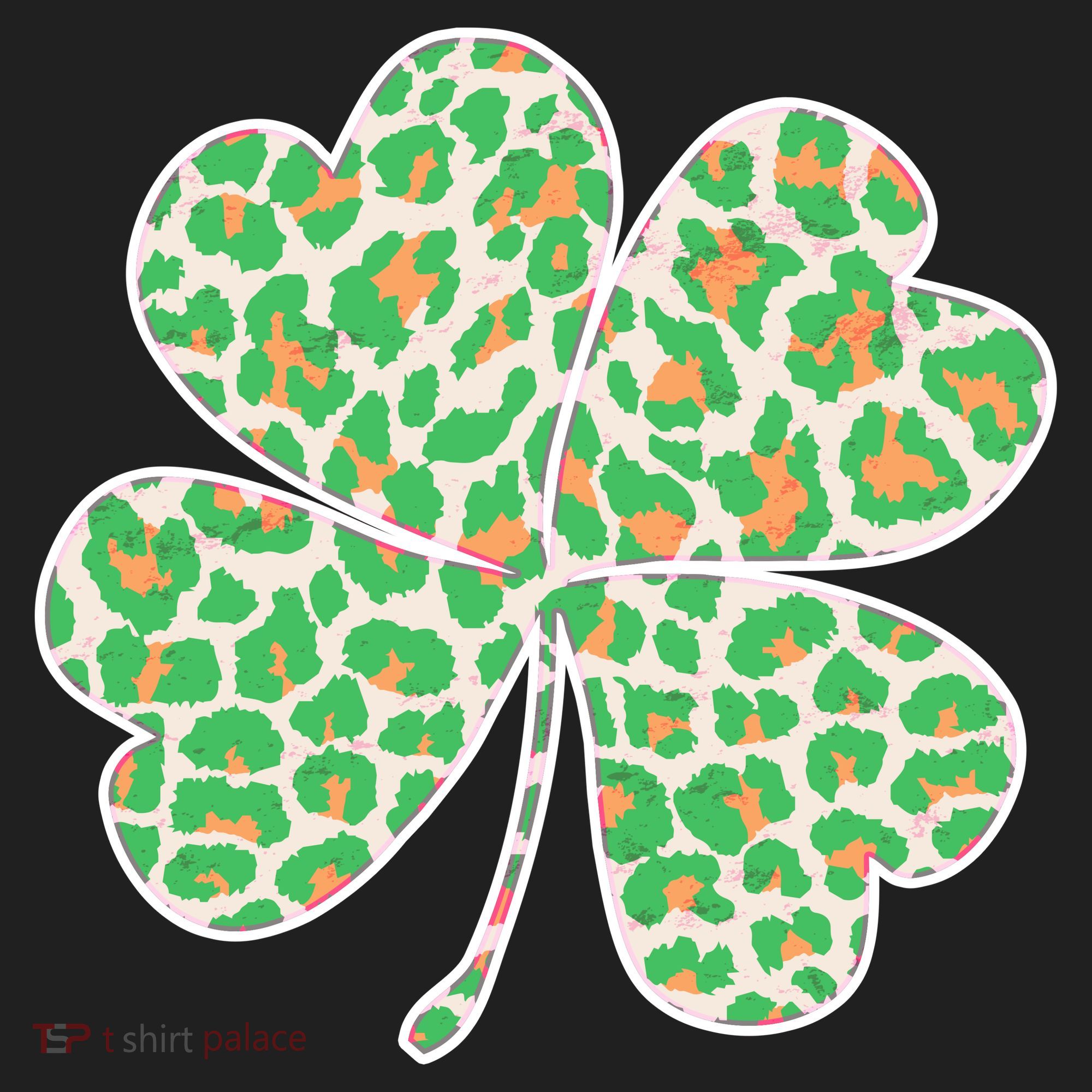 Cute Stylish Leopard Print Shamrock Tumbler