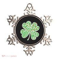 Cute Stylish Leopard Print Shamrock Ornament thumb 0