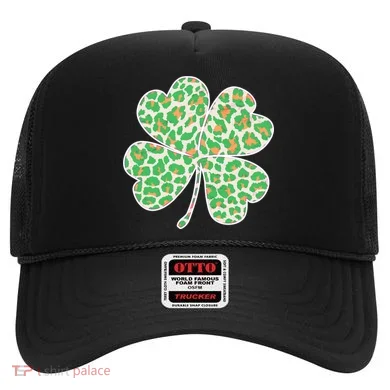 Cute Stylish Leopard Print Shamrock Hat